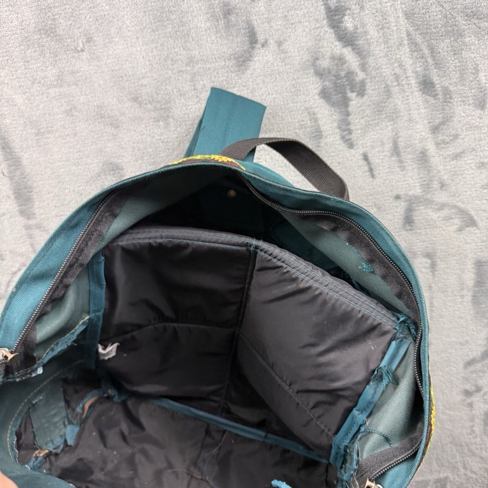 ESPRIT Rough Ready Vintage Adult Backpack Tribal Pattern Leather Bottom - Picture 16 of 16